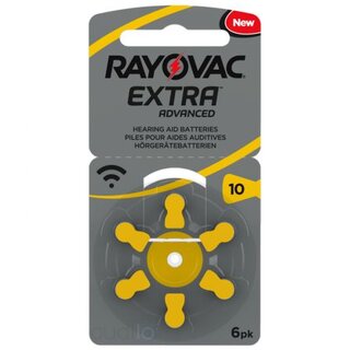 Appareils auditifs Piles auditives Rayovac 10